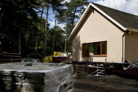 a under construction residential house