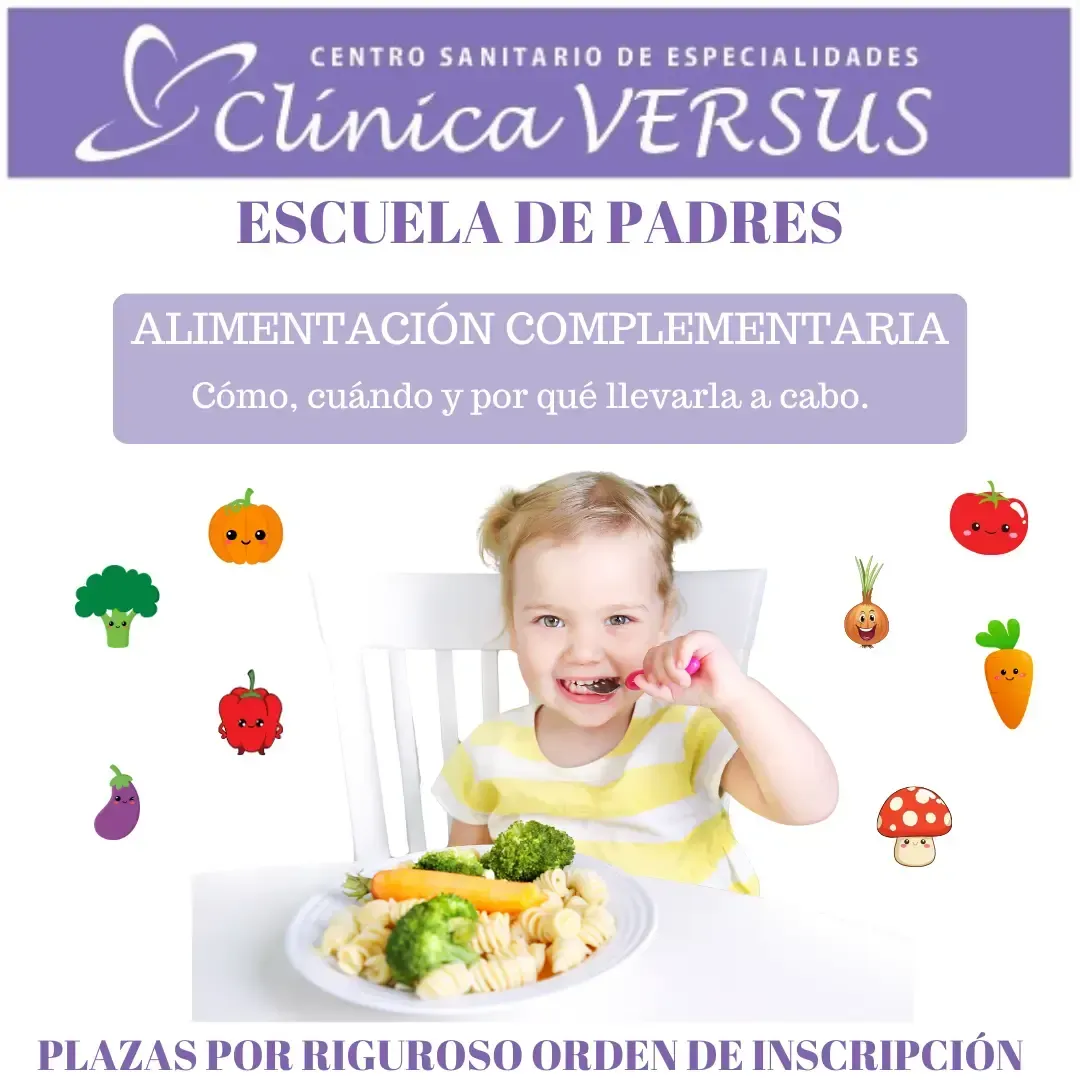 An advertisement for clinica versus escuela de padres