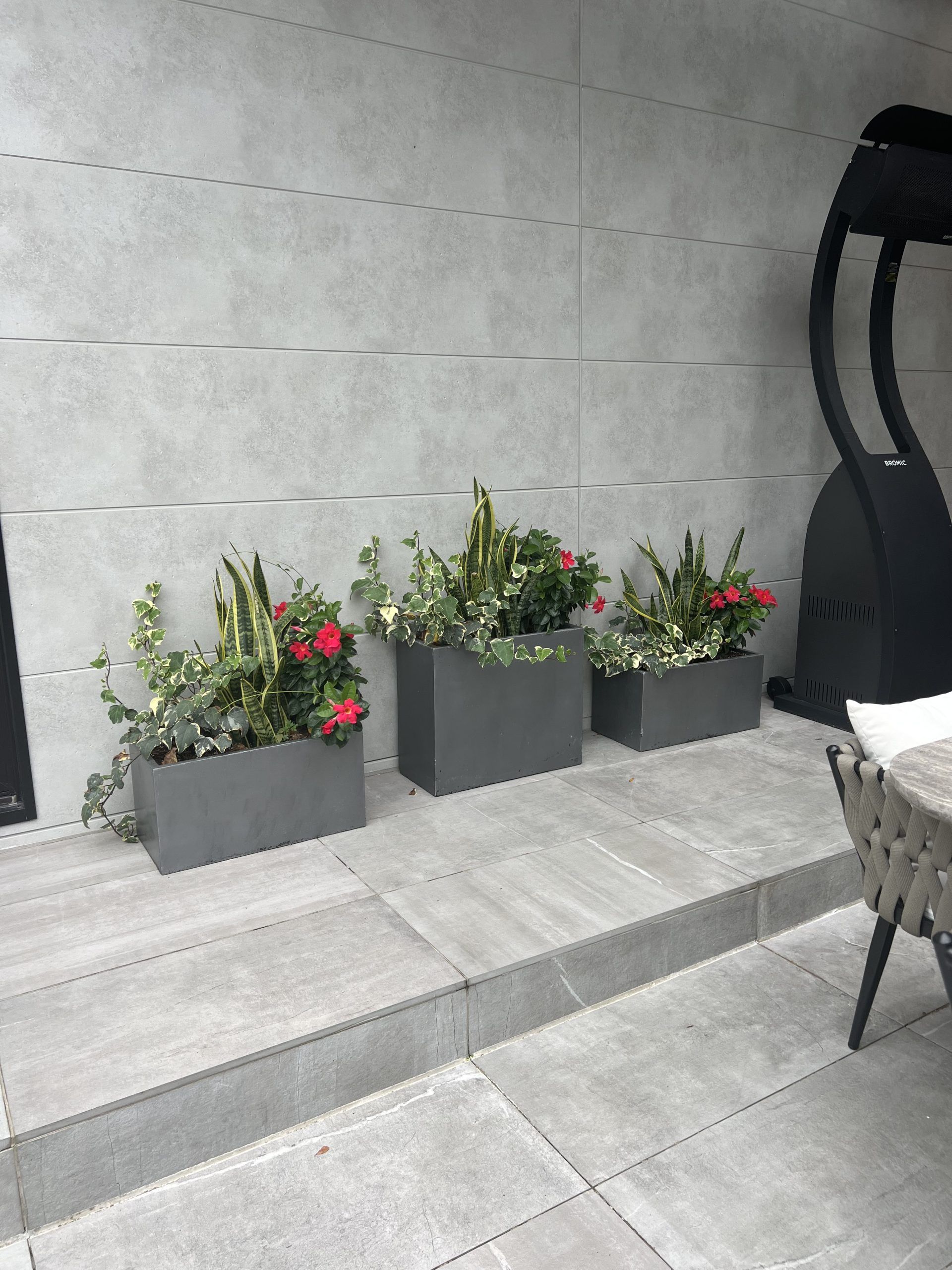 Collection Of Modern Rectangular Planters. Collection Of Modern Rectangular Planters.