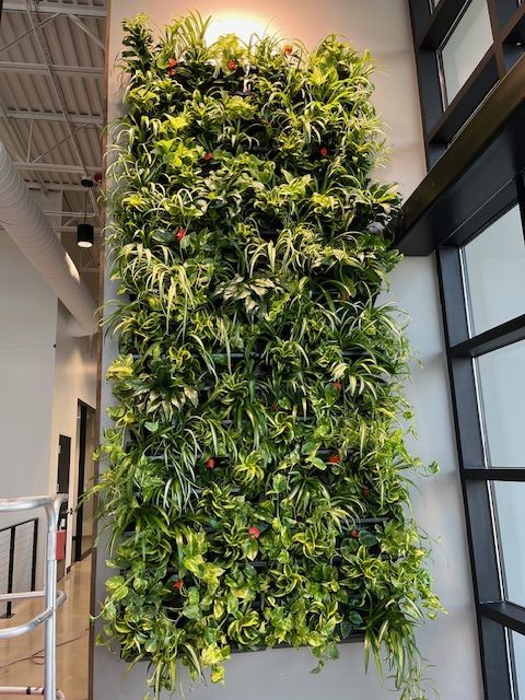 Lush Indoor Vertical Garden Wall.