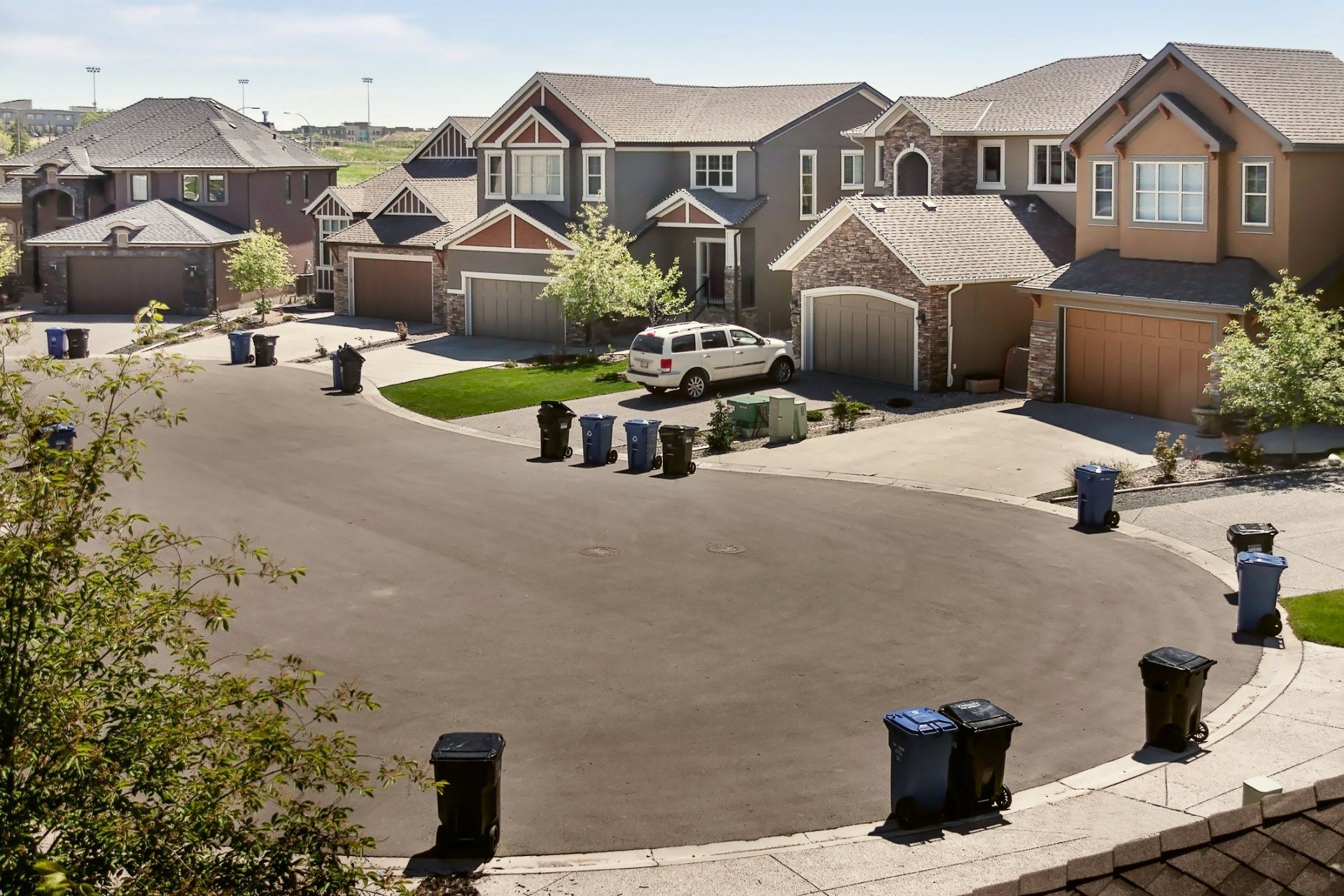 Garbage Containers On The Street — Faribault, MN — Flom Disposal