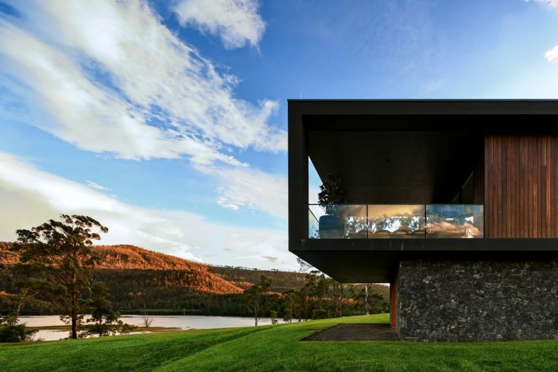 Modern House With A Balcony Overlooking A Lake and Mountains — That Painter Guy In South Nowra, NSW