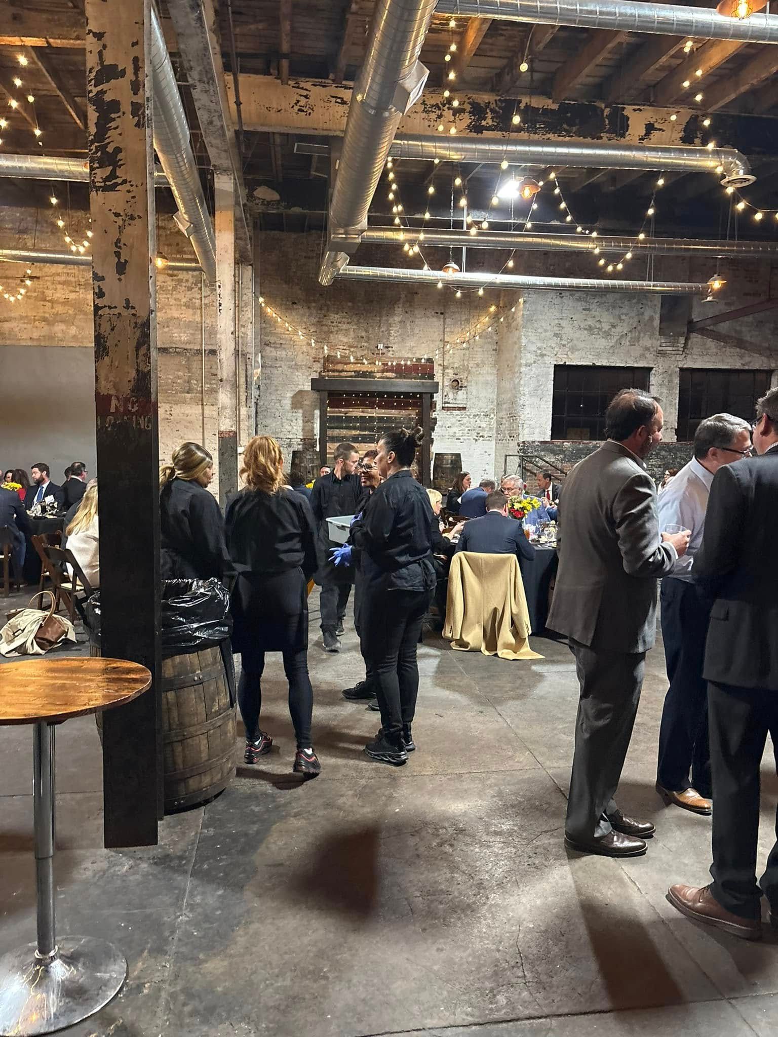 wedding guests dining during reception