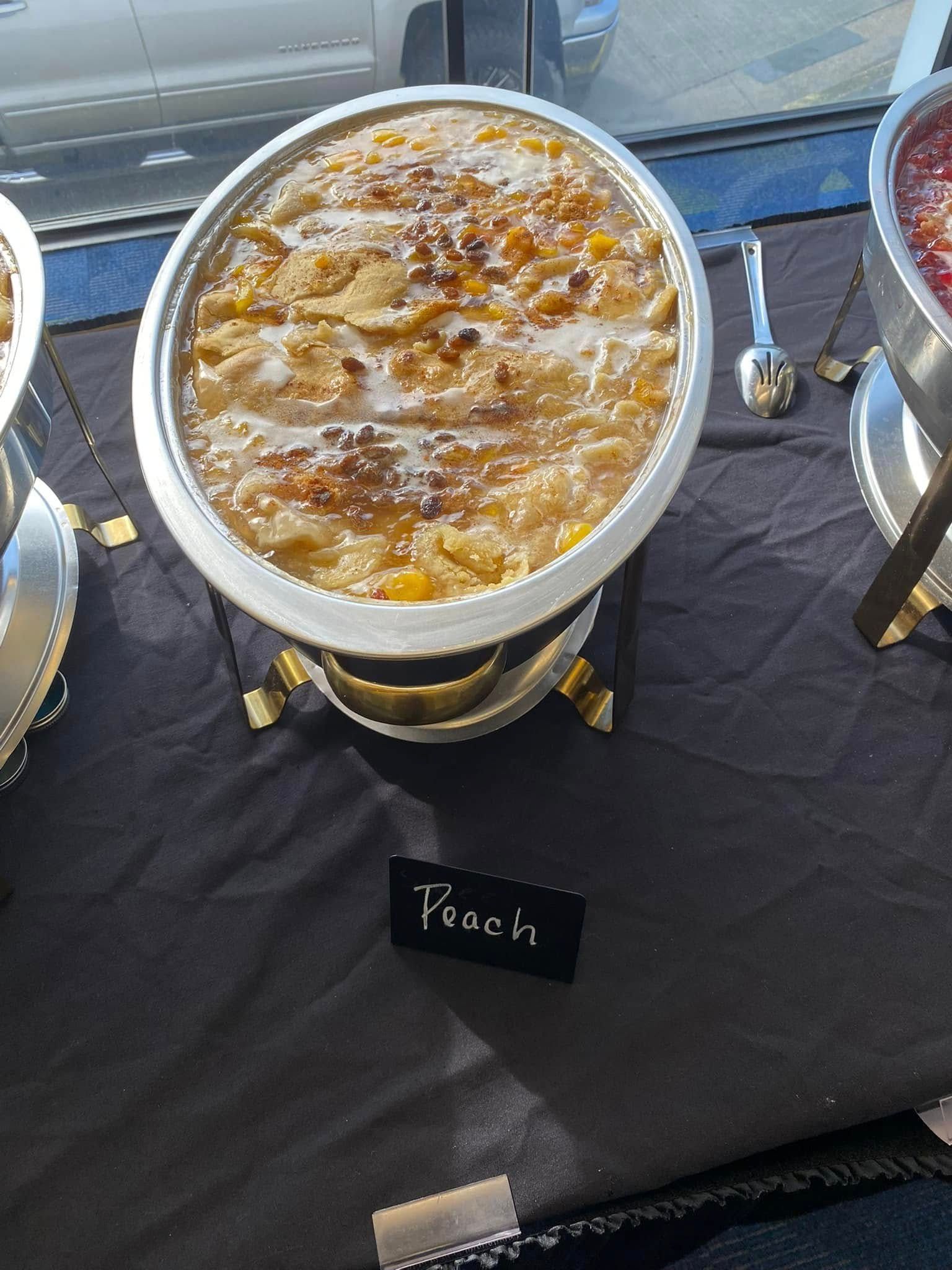 peach cobbler