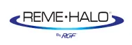 Kingdom Air LLC - A blue and white logo for a company called remi halo.