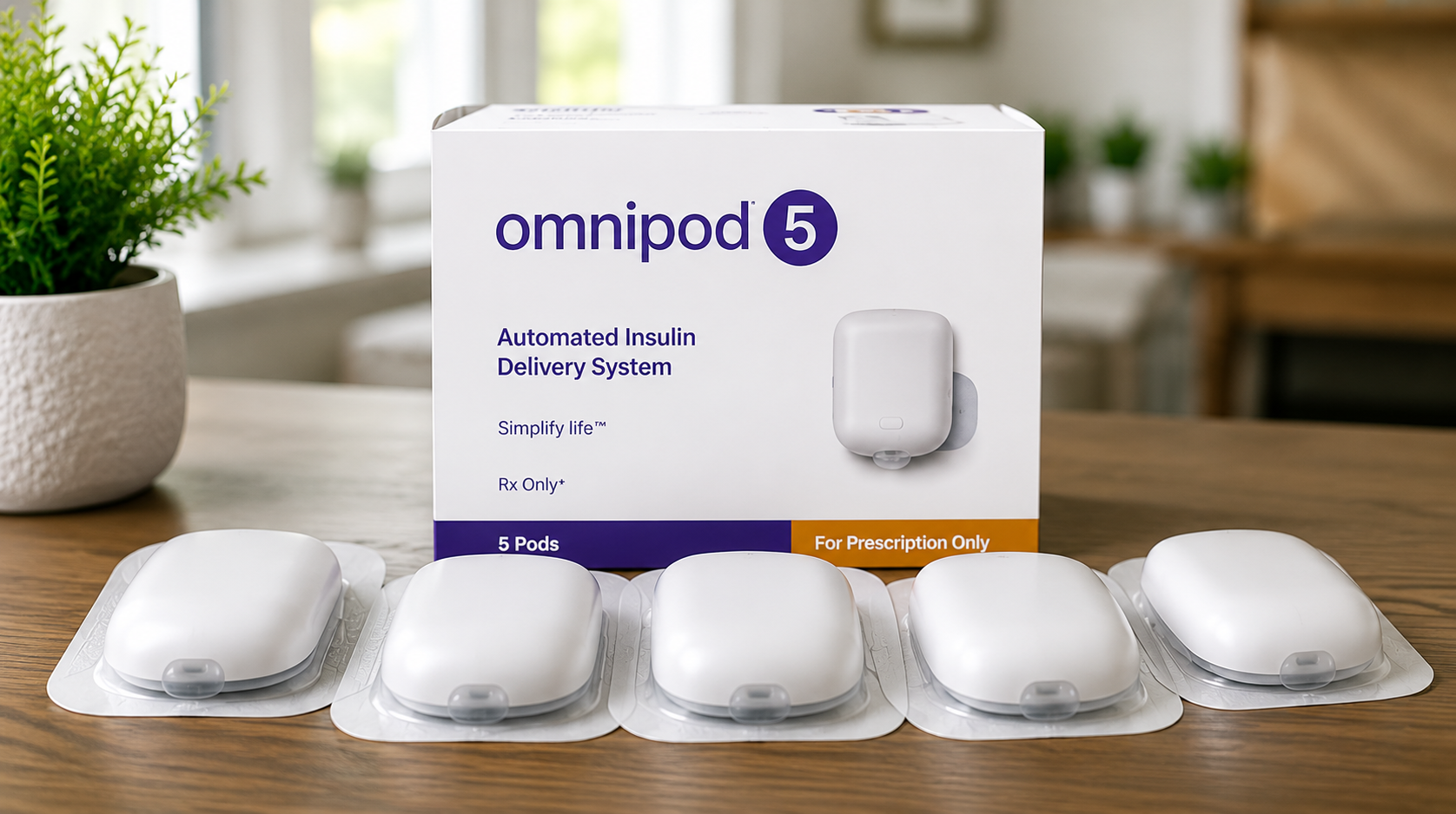 Omnipod 5 pod and PDM device