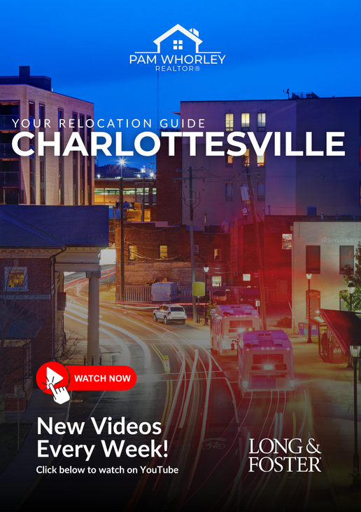 A poster for a relocation guide for charlottesville