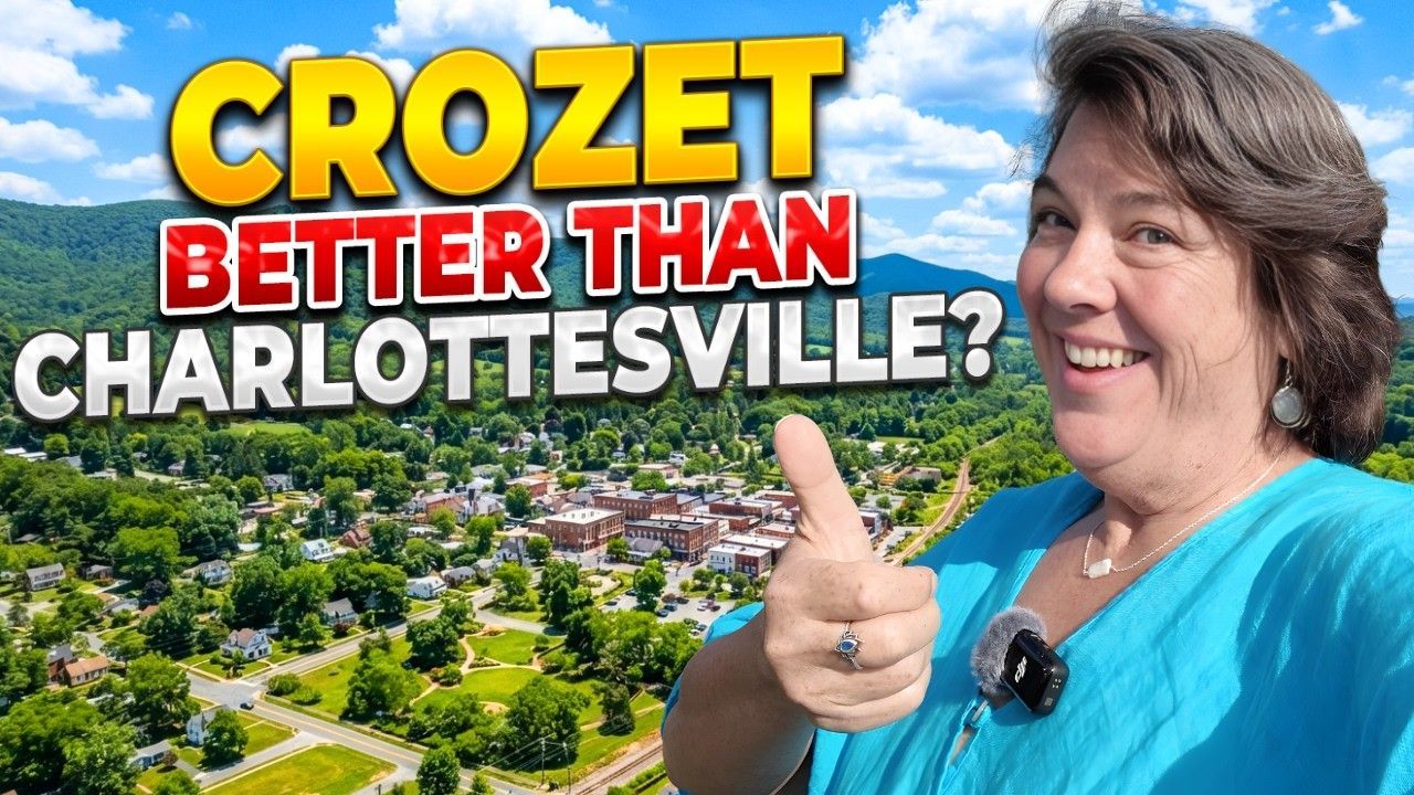 Well, Crozet is located in western Albemarle County, about 15 to 20 minutes from Charlottesville.