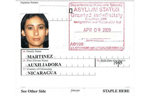 Asylum document example