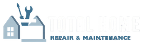 Logo with a toolbox, house outline, and tools; text