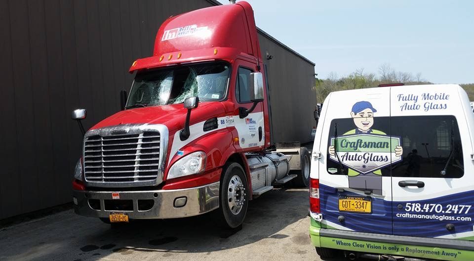 Semi-truck windshield replacement & repair in Fultonville, NY