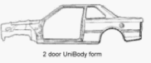 Auto Body Part — 2 Door UniBody Cut Sheet in Caldwell, ID