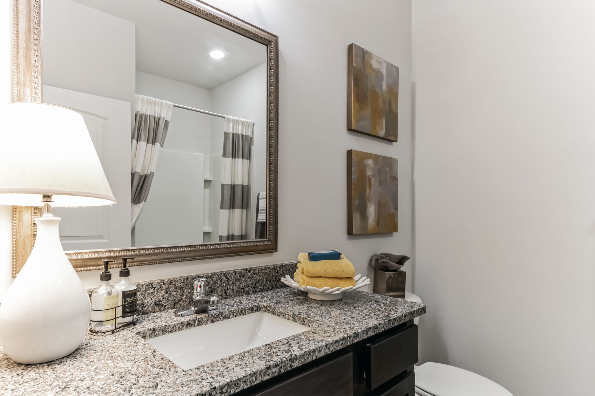 Hallway bathroom