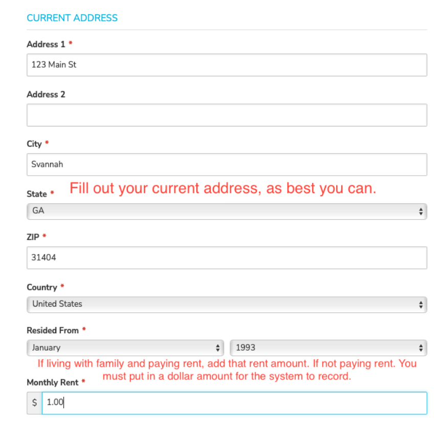 Application Instructions