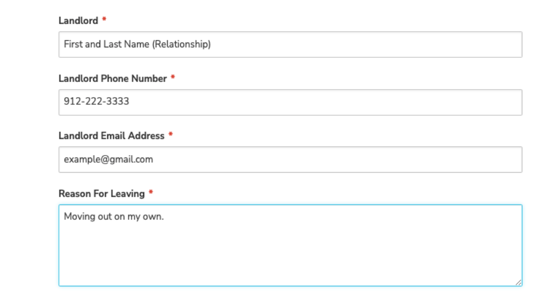 Application Instructions