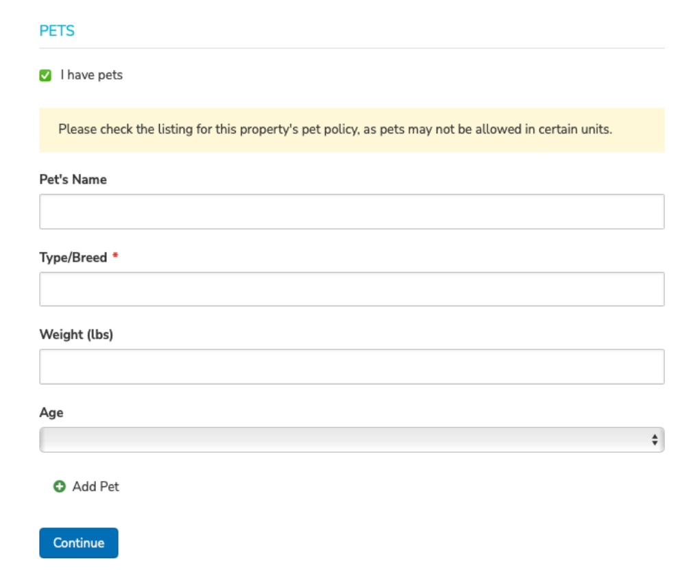 Application Instructions