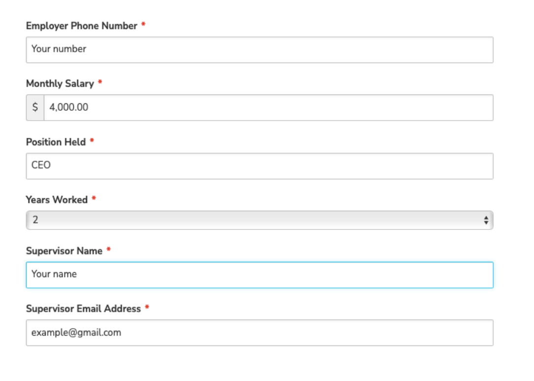 Application Instructions