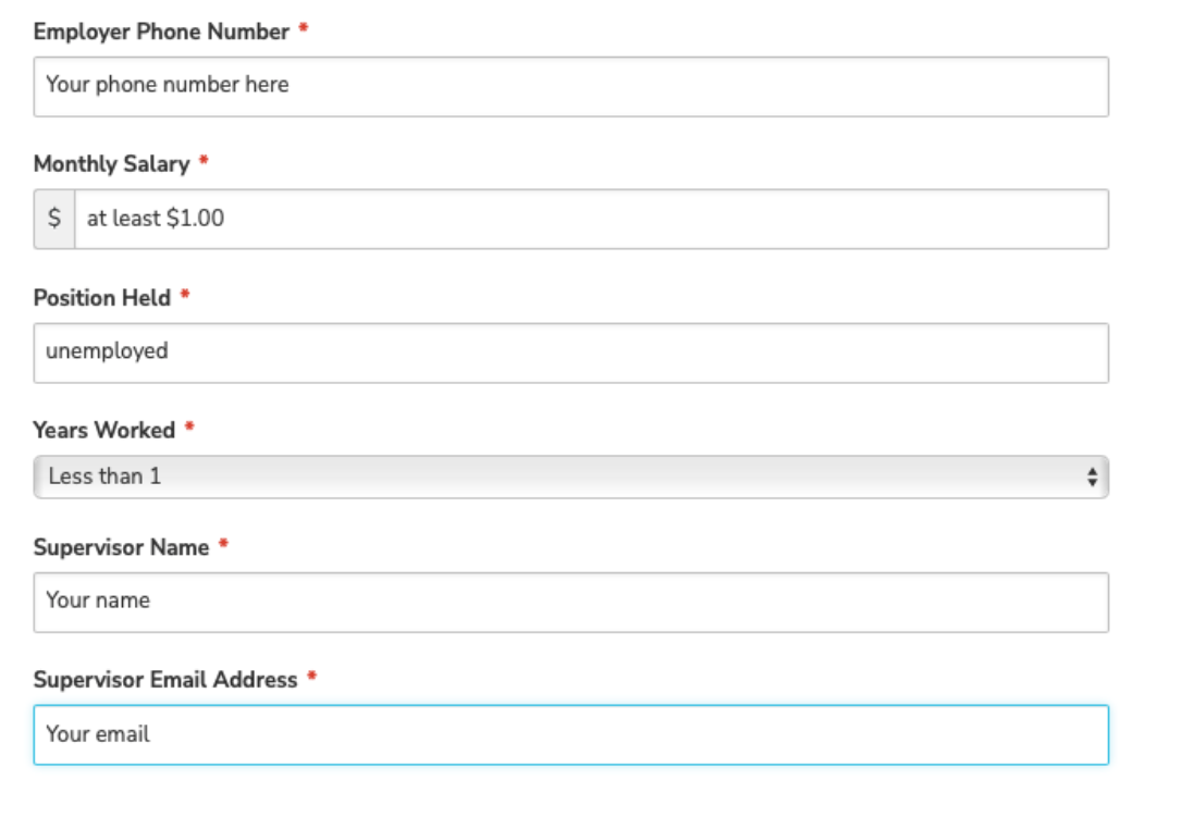 Application Instructions