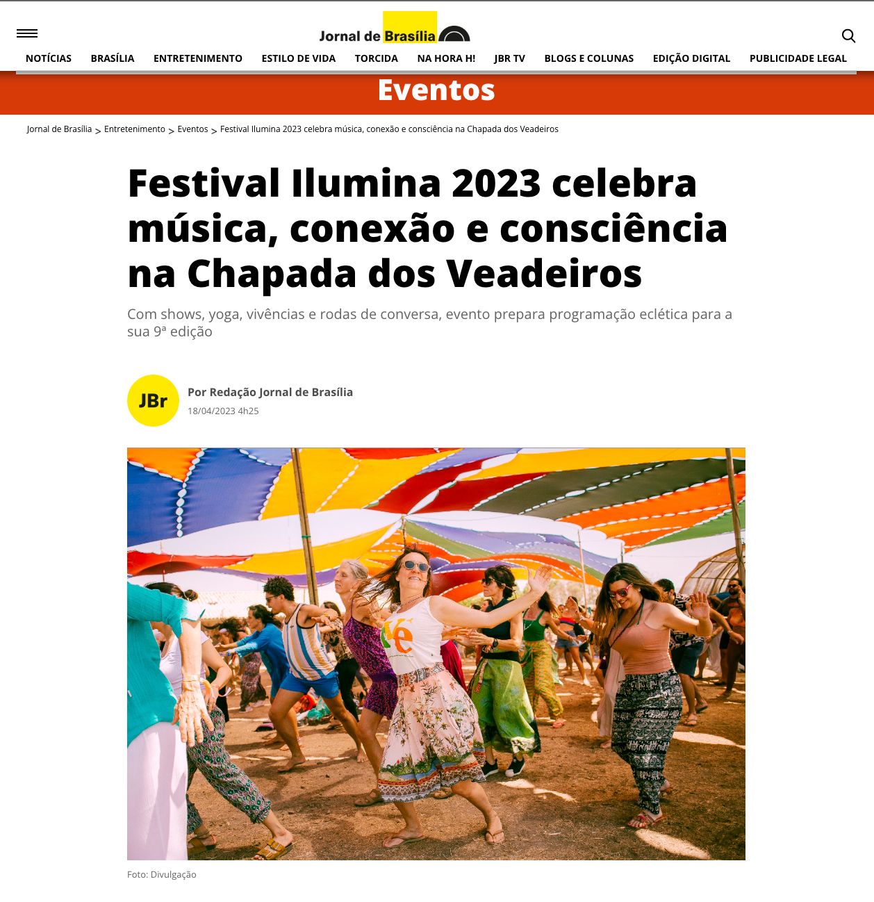 Festival ilumina 2023 celebrates music , conexao e conscientia na chapada dos veadeiros