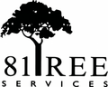 81REE Services logo with a black tree silhouette above the text