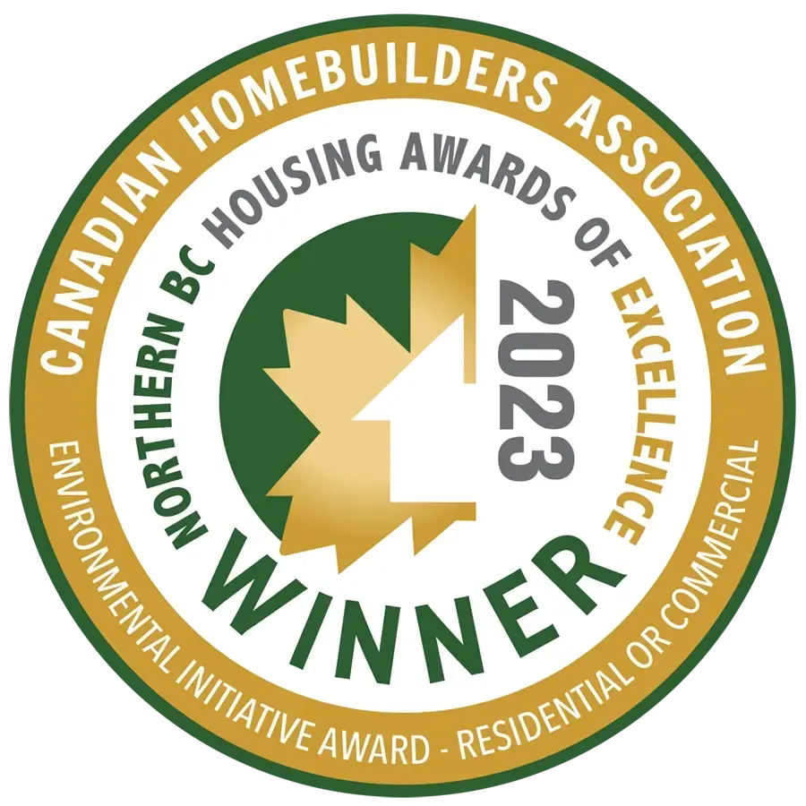Canadian Homebuilders Association Northern BC Housing Awards of Excellence 2023 Winner award seal