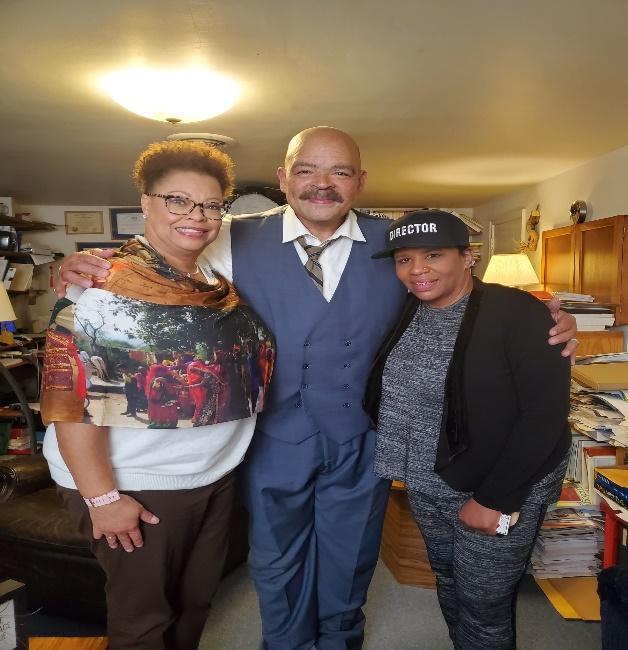 Actor Celeste Allen and Brian A. Wilson with director Jillian Bullock