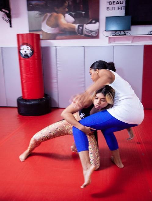 Ruth Rivera taking down Dominique Green