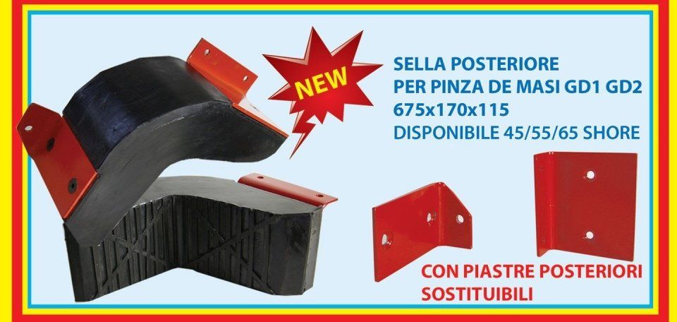 Rear saddle for caliper