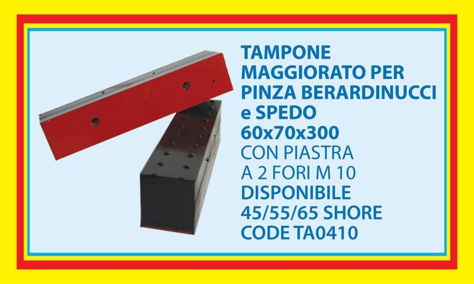 Oversized pad for clamp