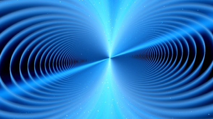 Blue concentric circles radiate from a central point, creating a symmetrical pattern.