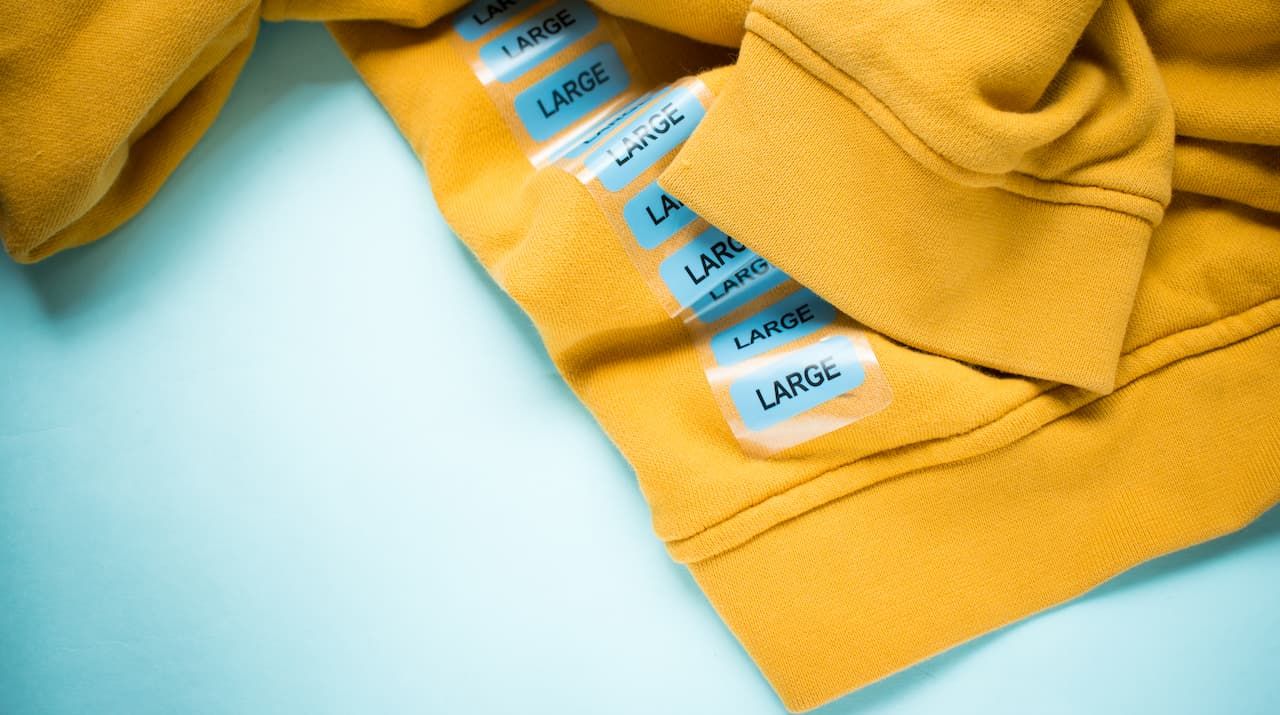 Yellow sweatshirt with multiple