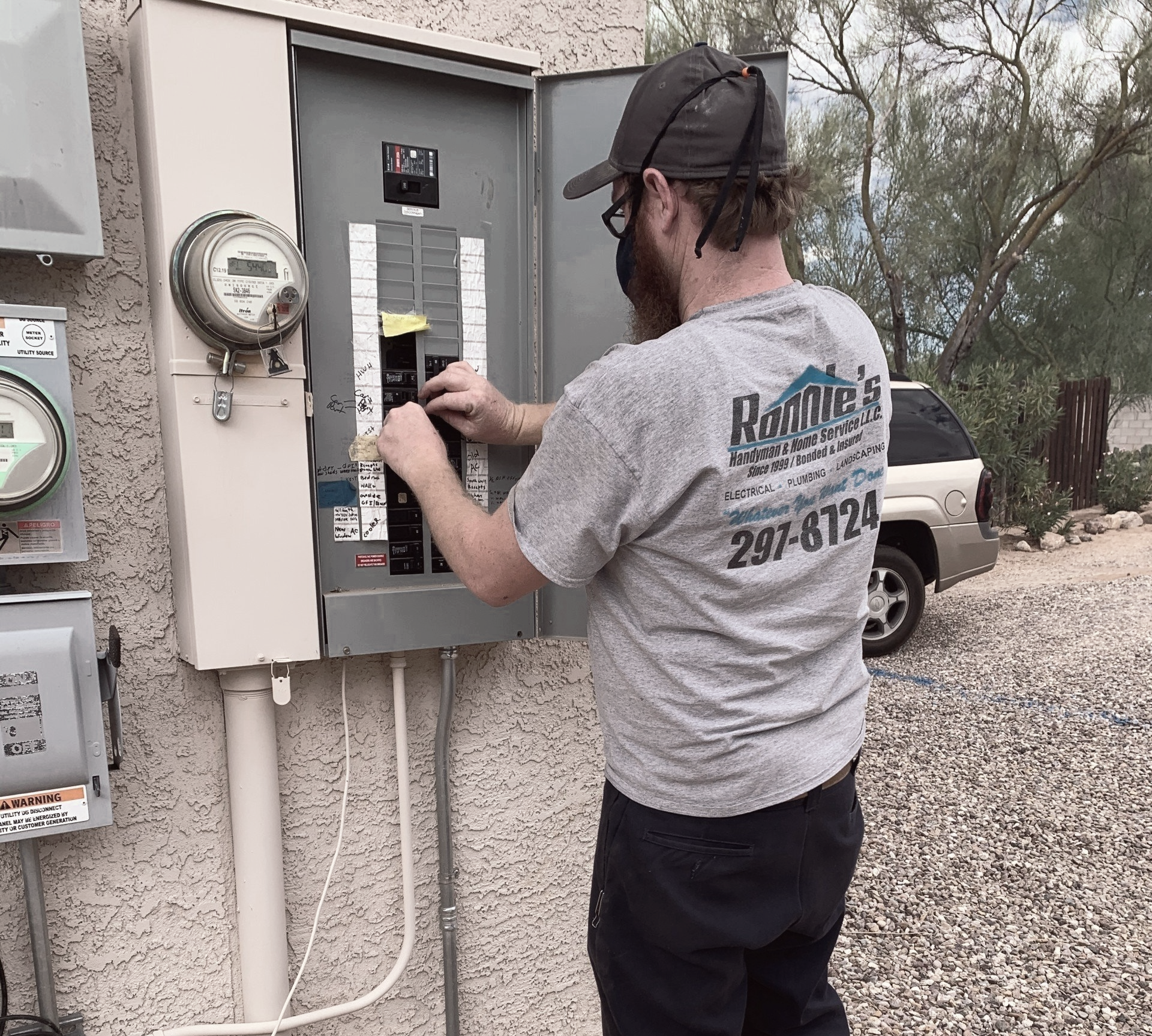 Servicing Electrical Breaker Box