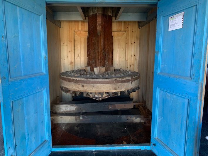 Onderbonkelaar en vijzelwiel Philisteinse molen