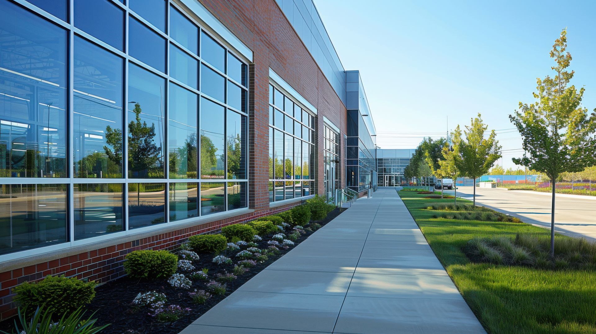 commercial landscaping during monsoon season