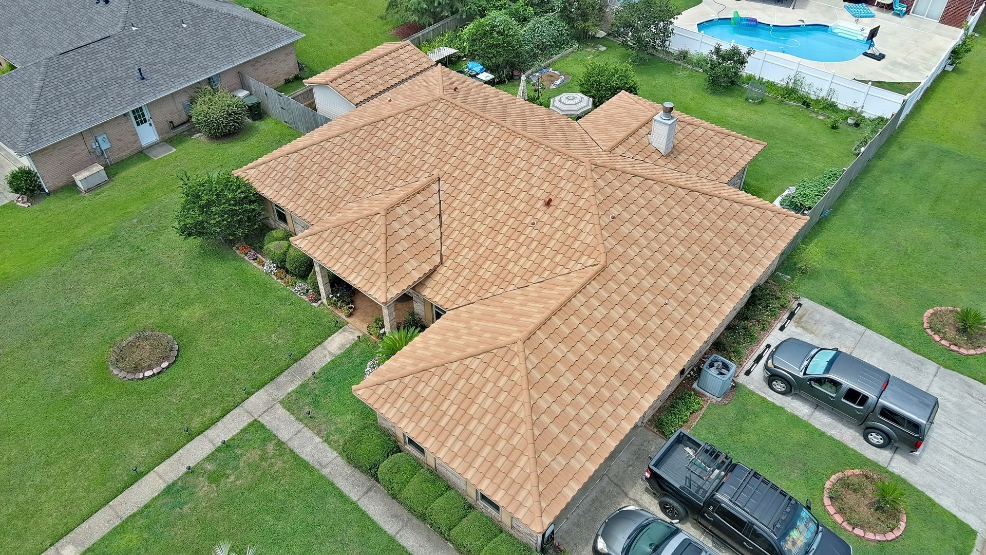 Residential roofing work in Northwest Florida