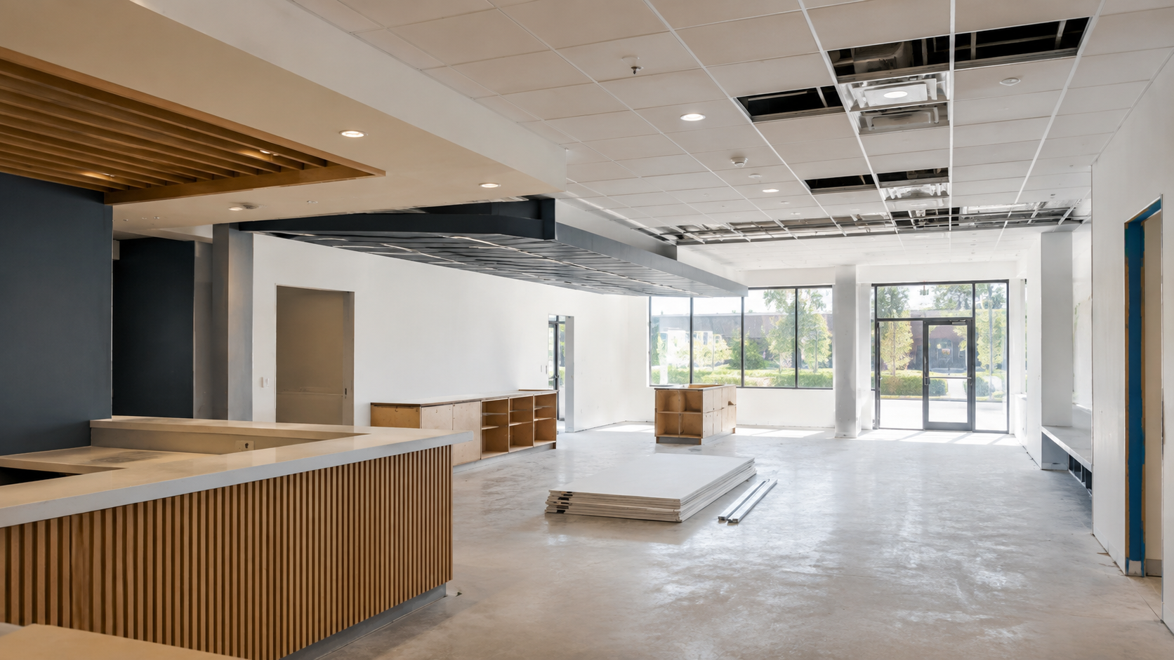 Commercial construction build-out by GCR