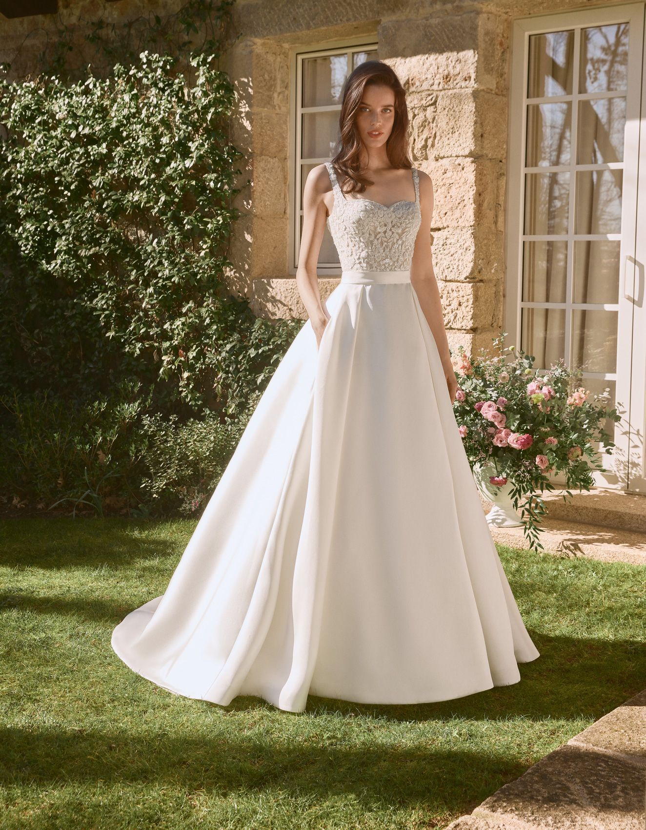 abito da sposa romantico