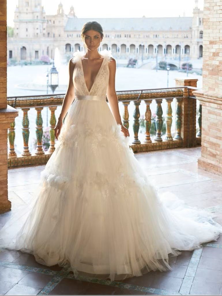 abito da sposa romantico
