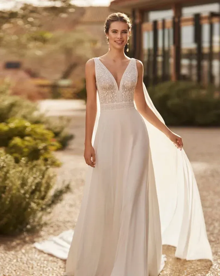 abito da sposa romantico