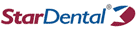The logo for star dental is blue and red with a red arrow.