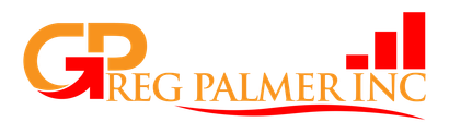 A logo for greg palmer inc shows a graph