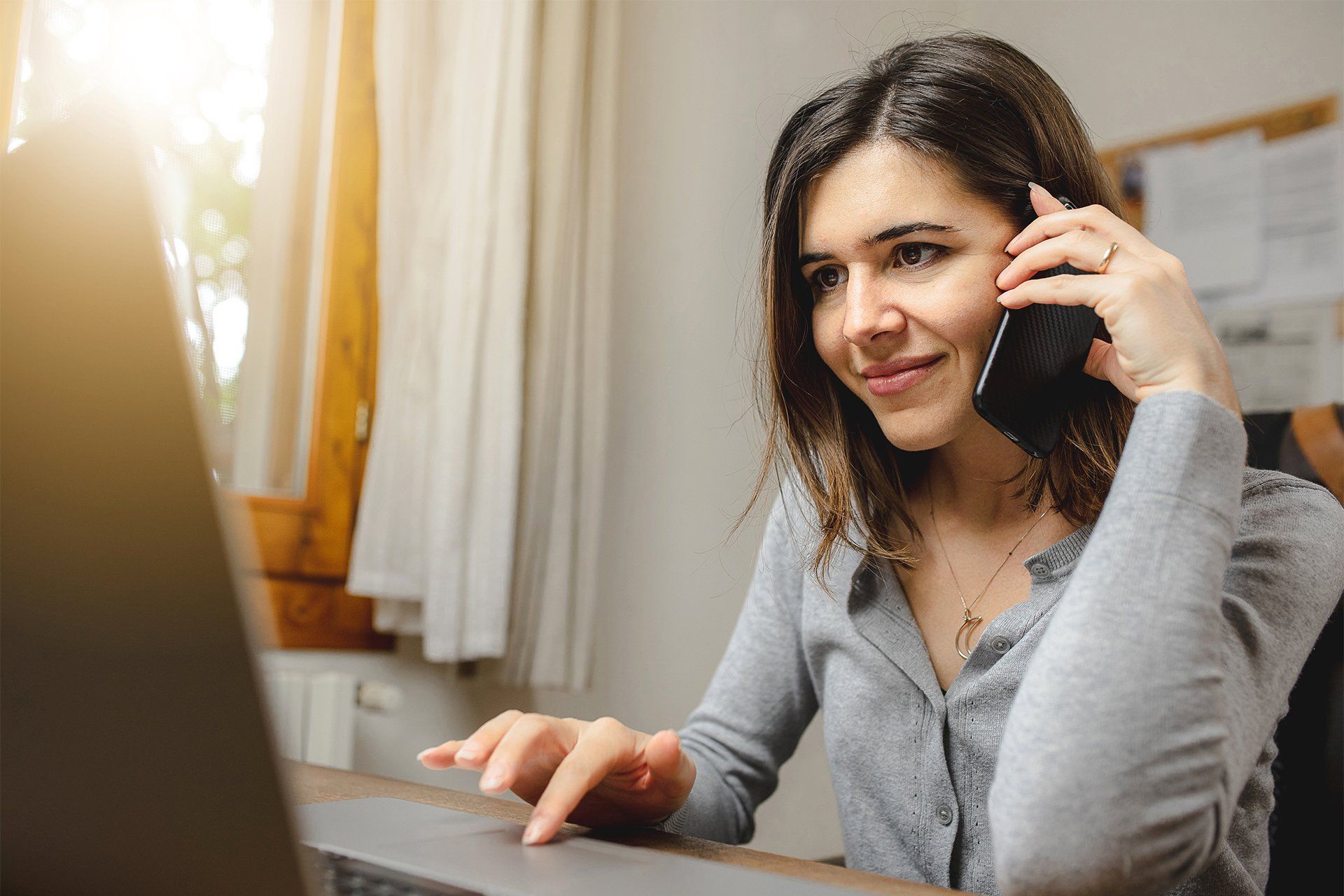 Woman Calling Someone on Phone