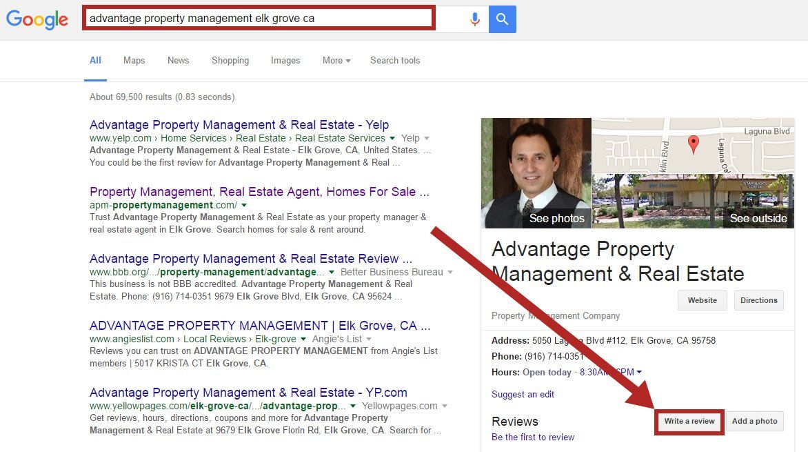 Advantage Property Management Google Review Advantage Property Management Google Review