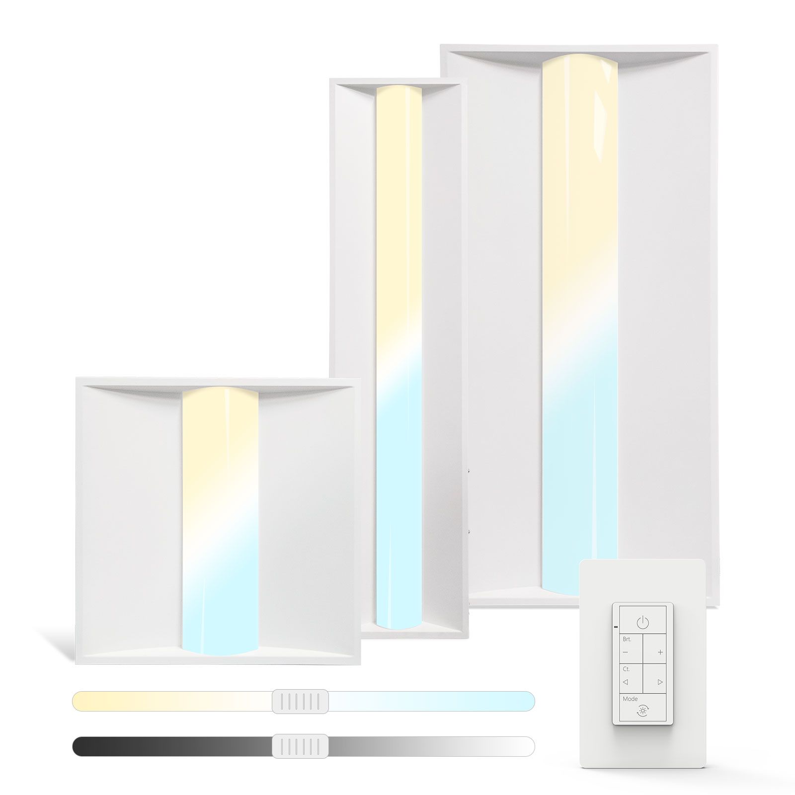 LED Troffer Light + PLC Smart Switch