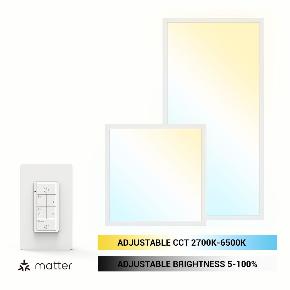 Back-Lit Panel Light + PLC Smart Switch
