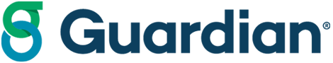 Guardian logo: interlocking green and blue circles, with the word