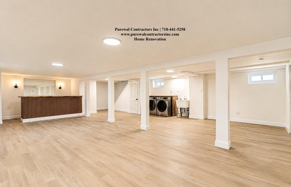 Basement legalization and renovation in Queens, NY