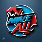 A blue and red logo that says