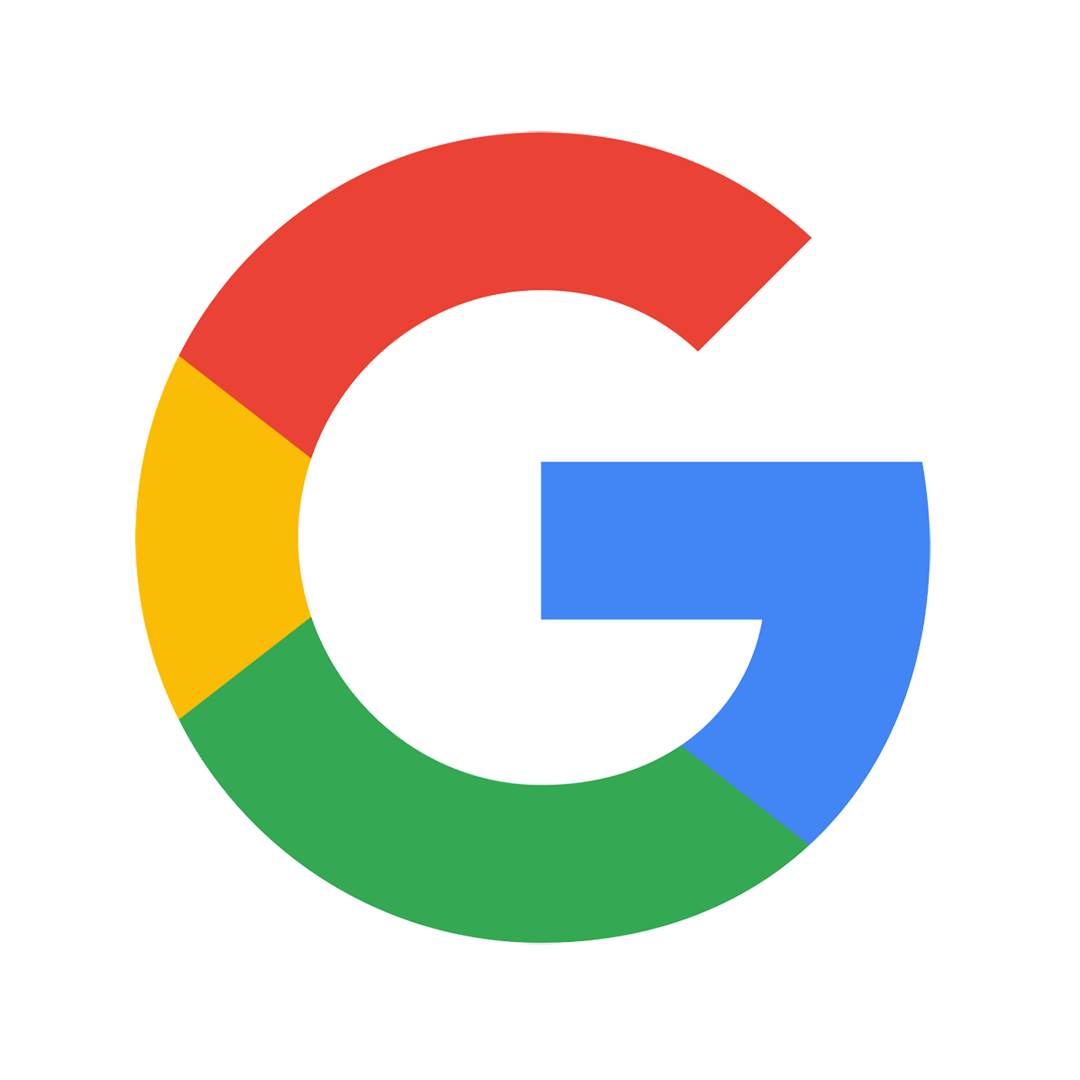 Google logo with multicolored red, yellow, green, and blue letter G