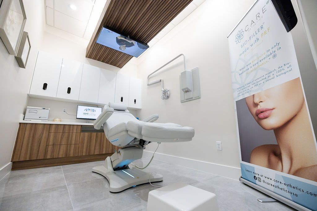 CARE Esthetics treatment room at GEN2 Dentistry in Davie, FL
